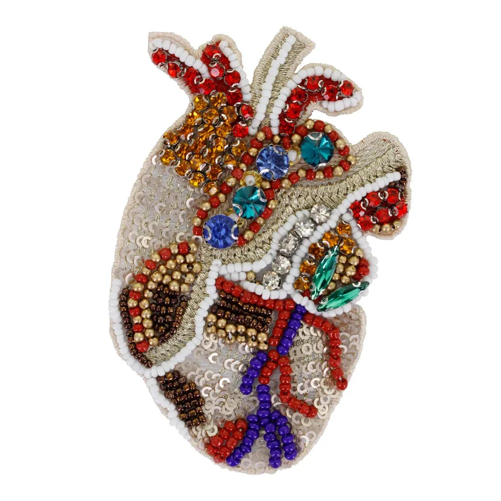 Trim- the Bead and Rhinestone Trimmed Heart Applique Collection 21 Styles