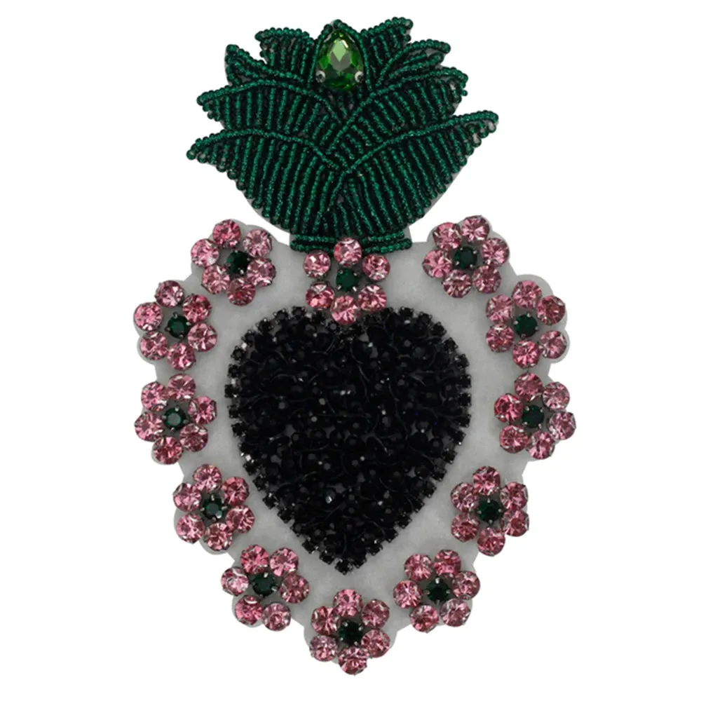 Trim- the Bead and Rhinestone Trimmed Heart Applique Collection 21 Styles