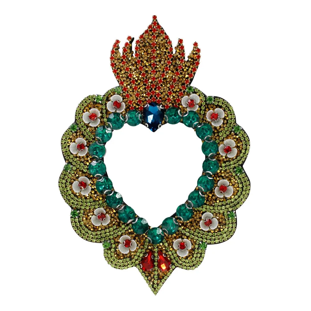 Trim- the Bead and Rhinestone Trimmed Heart Applique Collection 21 Styles