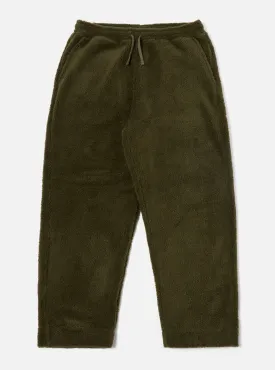 Universal Works Judo Pant in Olive Mountain Fleece