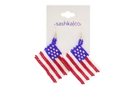 USA Flag Earrings