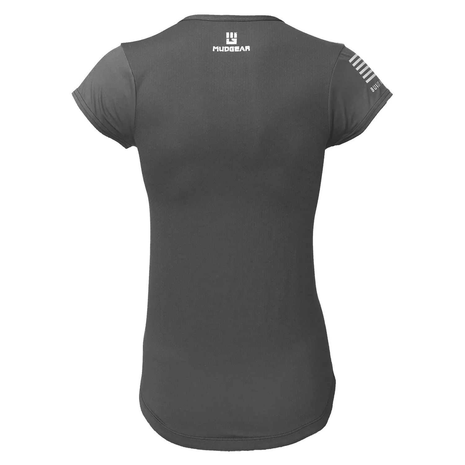 Women's Fitted Performance Shirt - Short Sleeve (Steel Gray)